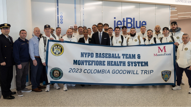 NYPD Baseball Team and Montefiore Health System