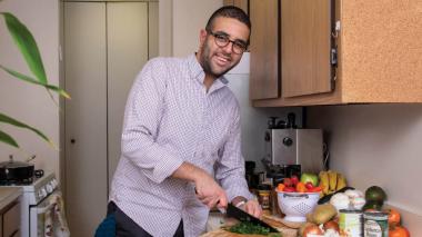 Man cooking in the kitchen