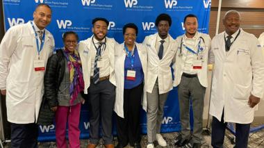 Photo of second annual black men in white coats youth summit